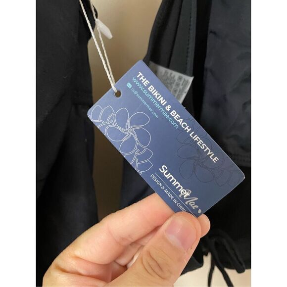 Brand New Summer Mae Women’s Large Navy Tankini and Bottom Swimwear Set - Picture 4 of 7